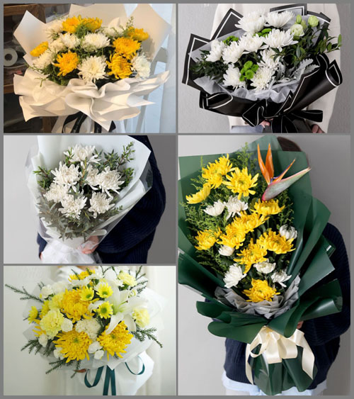 福建漳州平和县秀峰乡白事花束代送